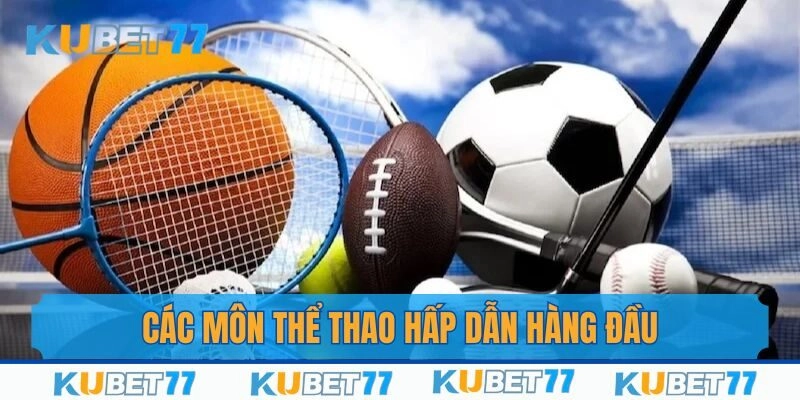 Các bộ môn thể thao hấp dẫn nhất trên thị trường